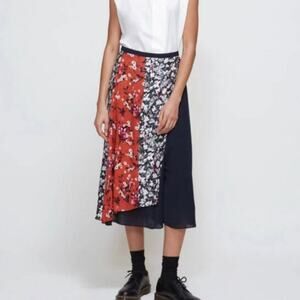 Acne Studios Hayett Mixed Floral-Print A-line Skirt - Euro Size 36/US Size 6